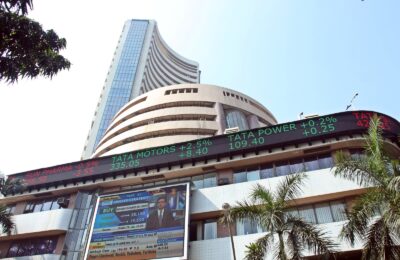 Bombay Stock Exchange building at Dalal Street, Mumbai